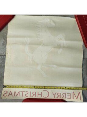 Ferrari Prancing Horse Merry Christmas Large Vinyl Store Window Decal